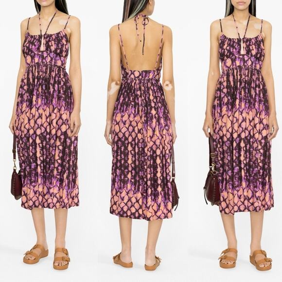 ULLA JOHNSON Freya Dress In Wisteria Size 12 - Picture 9 of 10
